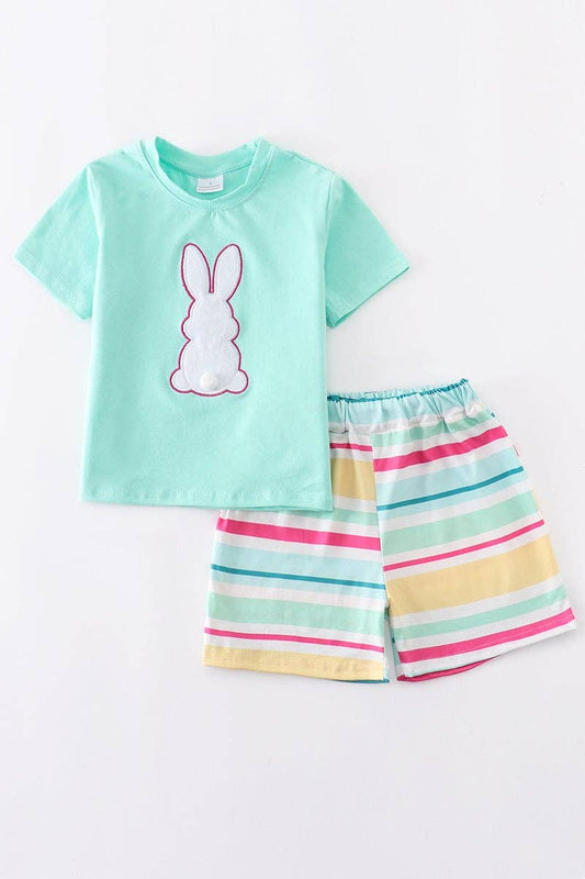 Mint Bunny Shorts Set